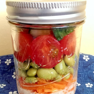 枝豆とプチトマトのジャーサラダ